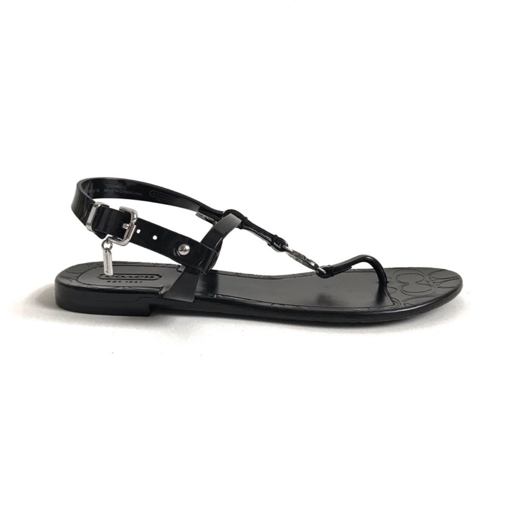 Coach EUC Black Strapy Women's Sandals